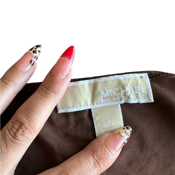 Michael Kors Brown Midi Dress - Picture 6 of 8